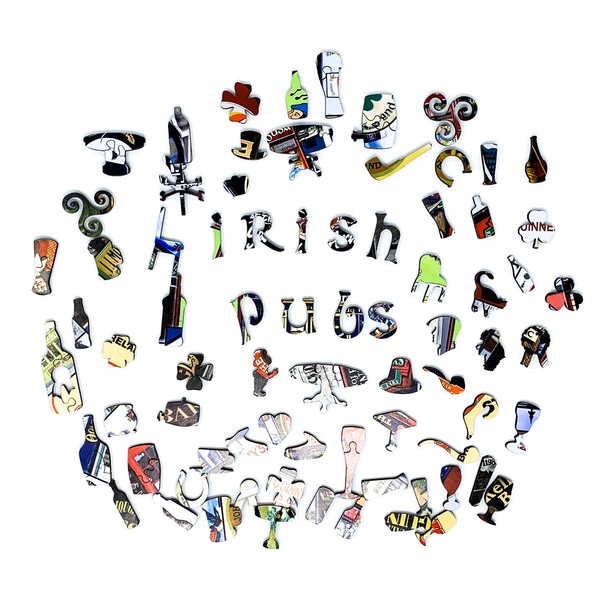Irish Pubs (501 Piece Wooden Jigsaw Puzzle) UK