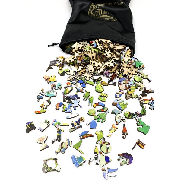 Vintage Golf Posters (501 Piece Wooden Jigsaw Puzzle) UK