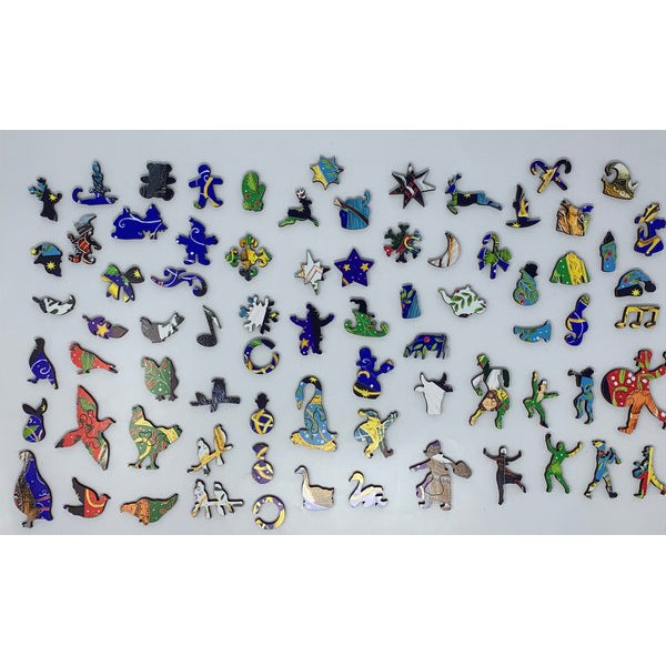 Twelve Days of Christmas (801 Piece Wooden Christmas Jigsaw Puzzle) UK