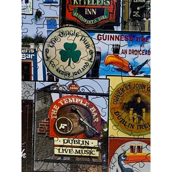Irish Pubs (501 Piece Wooden Jigsaw Puzzle) UK