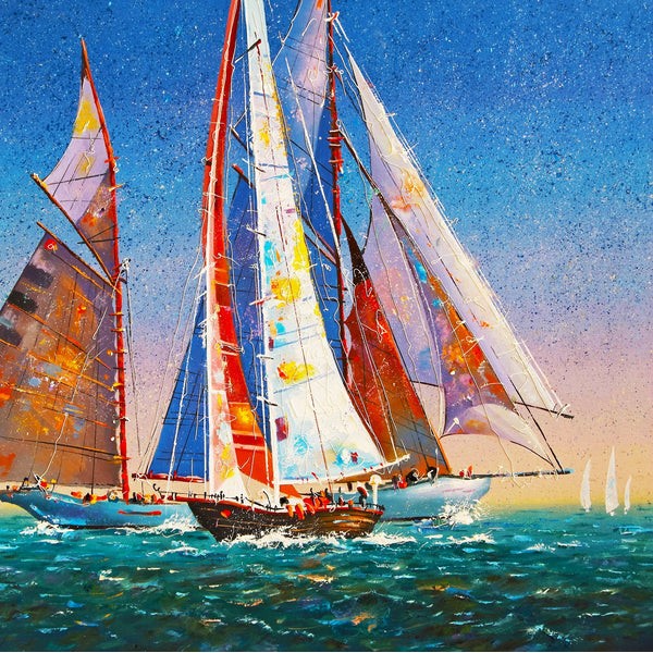 Sails on the Open Sea (53 Piece Mini Wooden Jigsaw Puzzle) UK