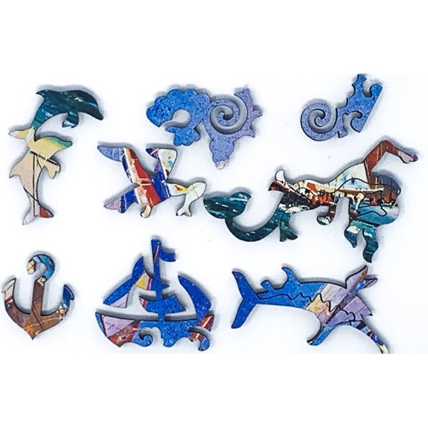Sails on the Open Sea (53 Piece Mini Wooden Jigsaw Puzzle) UK