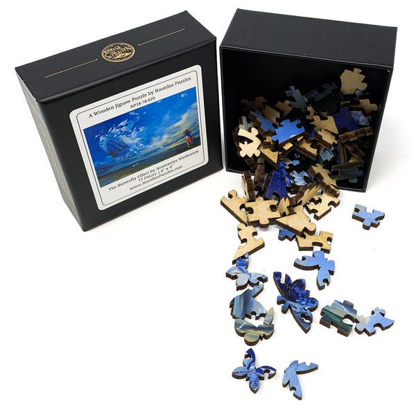 The Butterfly Effect by Anastasiya Markovich (77 Pieces) Mini Wooden Jigsaw Puzzle UK