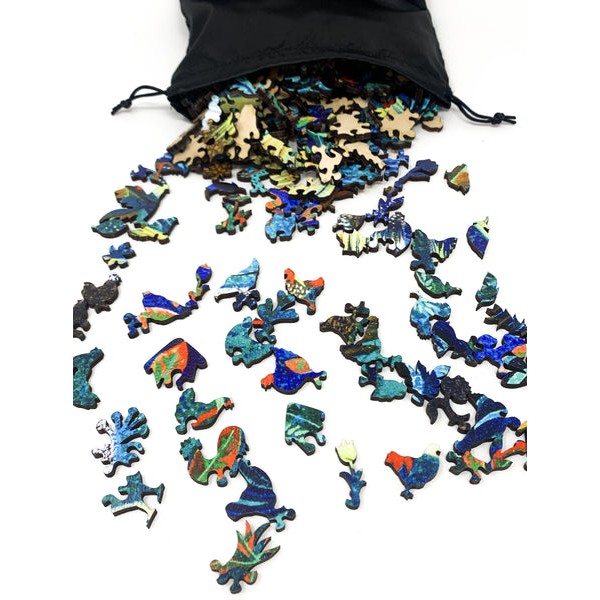 Curious Chickens (349 Piece Shaped Wooden Jigsaw Puzzle) UK