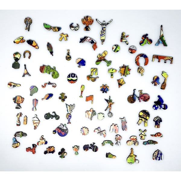 Vintage Tour de France (500 Piece Wooden Jigsaw Puzzle) UK