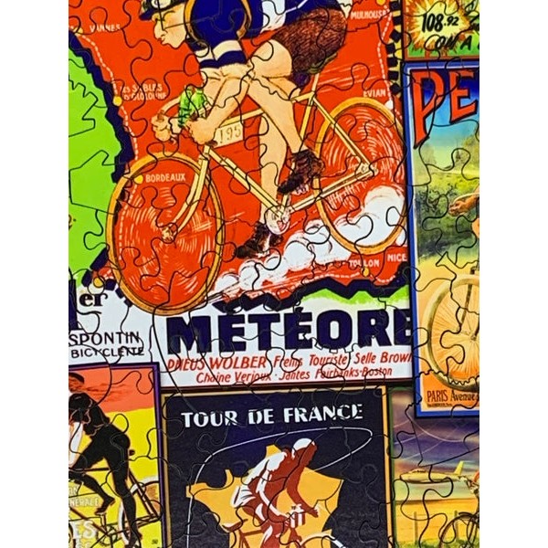 Vintage Tour de France (500 Piece Wooden Jigsaw Puzzle) UK