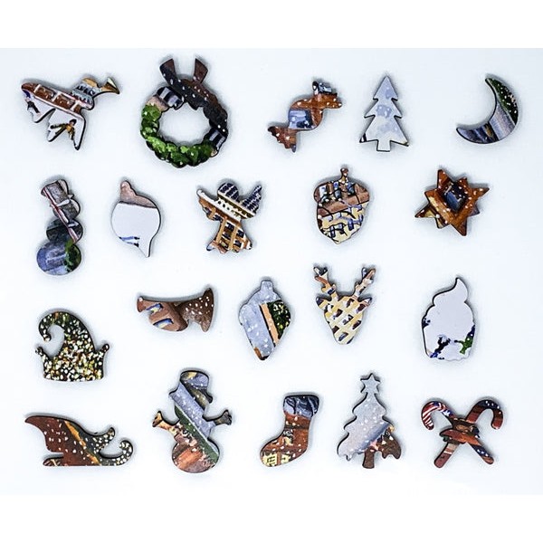 Ice Skaters at Rockefeller Center (249 Piece Wooden Christmas Puzzle) UK