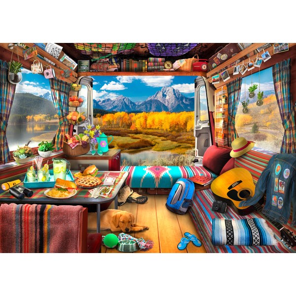 Van Life - Grand Tetons (474 Pieces) Wooden Jigsaw Puzzle UK