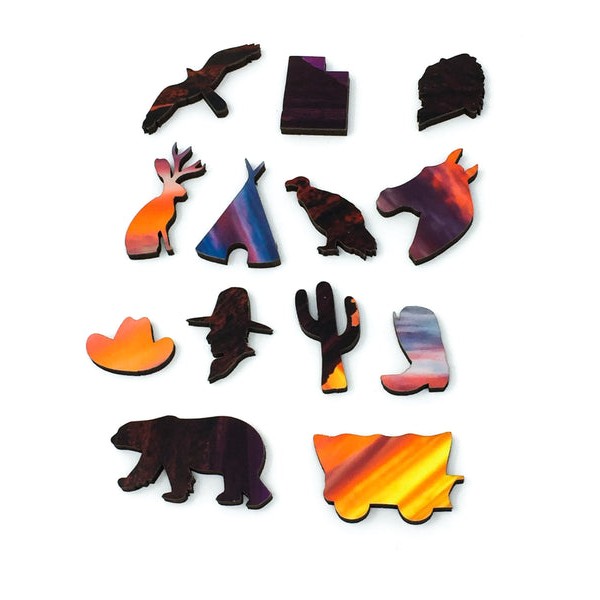 Monument Valley Sunset (181 Pieces) Wooden Jigsaw Puzzle UK