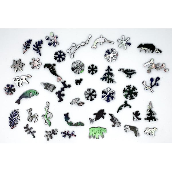 Alaskan Polar Bears - 351 Piece Wooden Jigsaw Puzzle UK