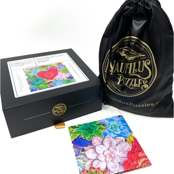 Succulent Love (201 Piece Wooden Jigsaw Puzzle UK