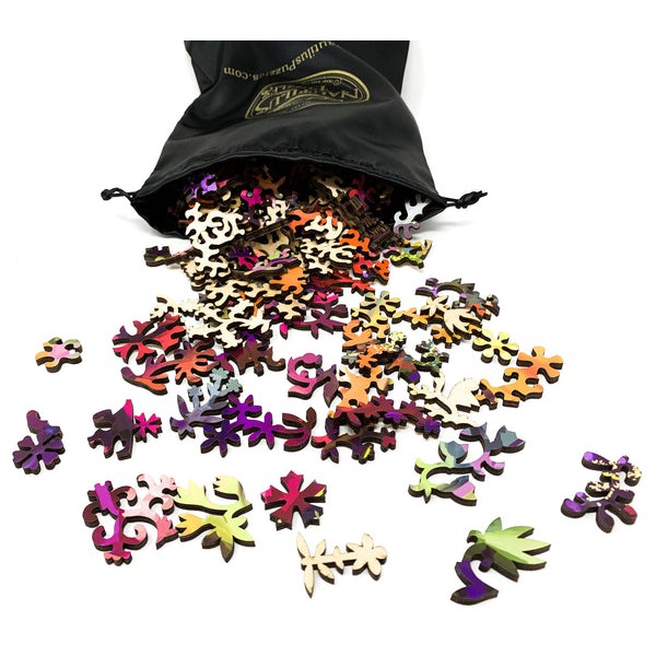 Circle of Flowers (392 Piece Shaped Flower Wooden Jigsaw Puzzle) UK