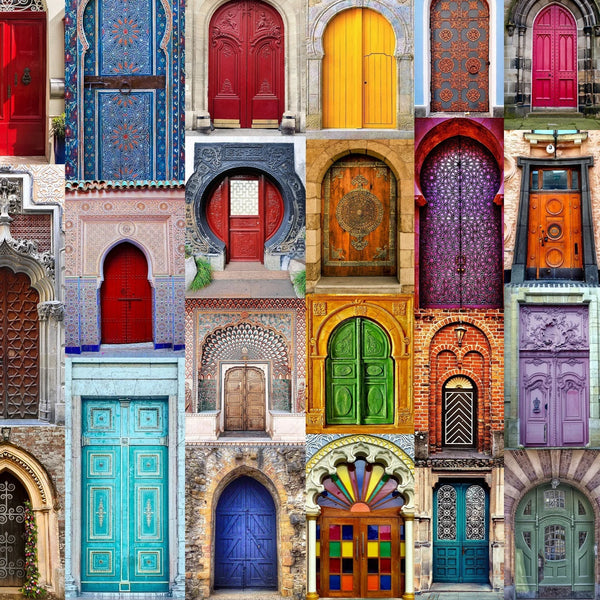 Doors to the World (557 Piece Wooden Jigsaw Puzzle) UK
