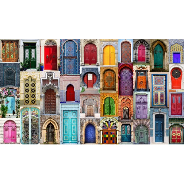 Doors to the World (557 Piece Wooden Jigsaw Puzzle) UK