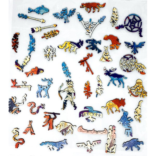 Dreamcatcher Over the Mesas - 402 Piece Wooden Jigsaw Puzzle UK