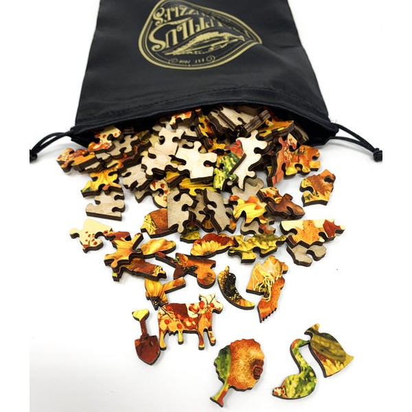 Autumn Harvest (122 Piece Autumn Wooden Jigsaw Puzzle) UK