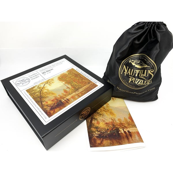 Autumn on the Delaware (385 Piece Autumn Wooden Jigsaw Puzzle) UK