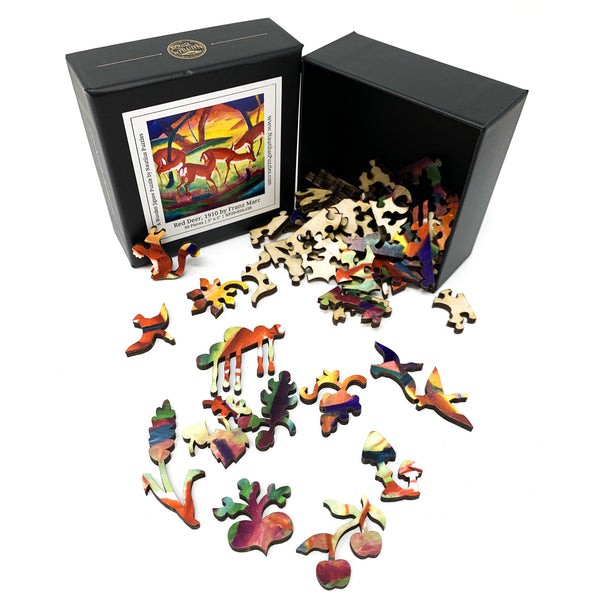 Red Deer, 1910 (50 Piece Mini Wooden Jigsaw Puzzle) UK