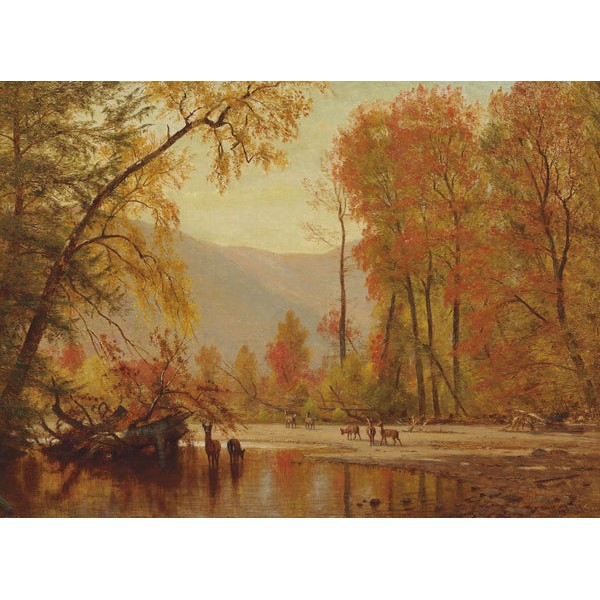 Autumn on the Delaware (385 Piece Autumn Wooden Jigsaw Puzzle) UK