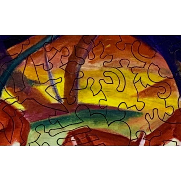 Red Deer, 1910 (50 Piece Mini Wooden Jigsaw Puzzle) UK