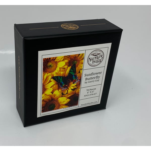 Sunflower Butterfly (78 Pieces) Mini Wooden Butterfly Puzzle UK