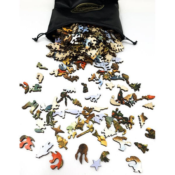 Grizzly Bear Dreams - 400 Piece Wooden Jigsaw Puzzle UK