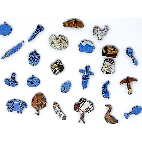 The Farm by Joan Miró (351 Piece Wooden Jigsaw Puzzle) UK