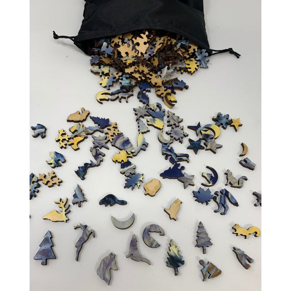 Wolf Moon - 391 Piece Wooden Jigsaw Puzzle UK