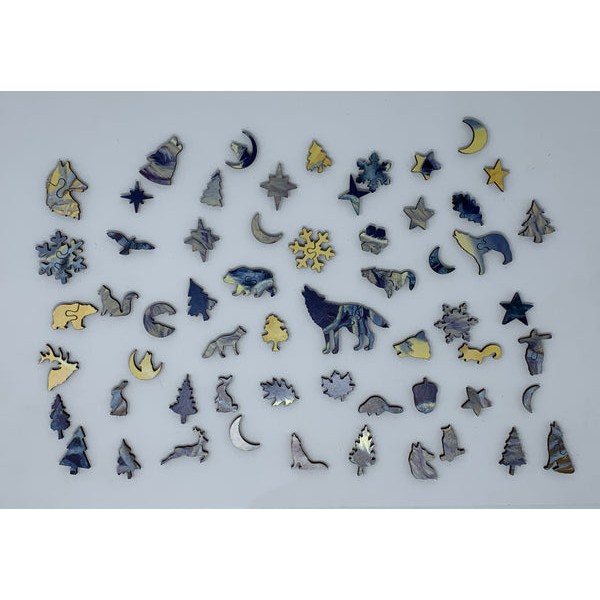 Wolf Moon - 391 Piece Wooden Jigsaw Puzzle UK