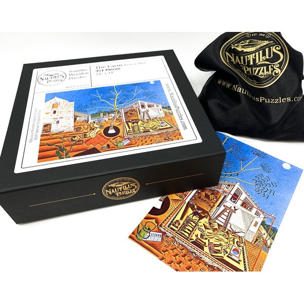 The Farm by Joan Miró (351 Piece Wooden Jigsaw Puzzle) UK