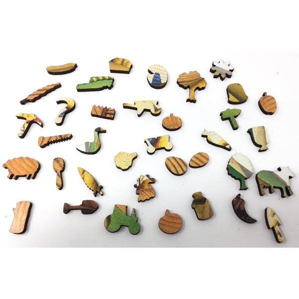 Fall Plowing by Grant Wood (351 Piece Fall Wooden Jigsaw Puzzle) UK