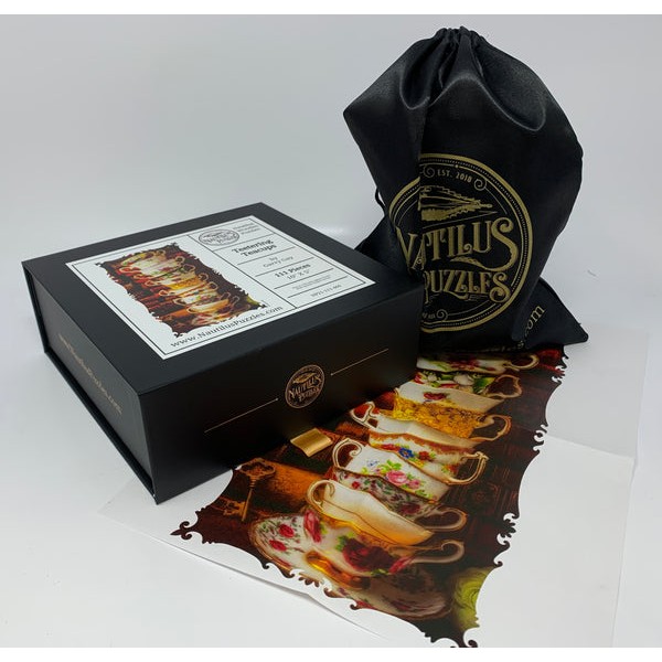 Teetering Teacups - 111 Pieces Wooden Jigsaw Puzzle UK