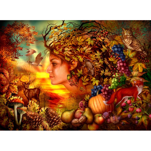 Spirit of Autumn (385 Piece Autumn Wooden Jigsaw Puzzle) UK