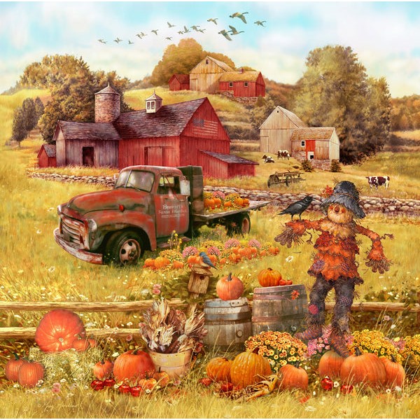 Scarecrow and Friends (190 Piece Wooden Jigsaw Puzzle) UK