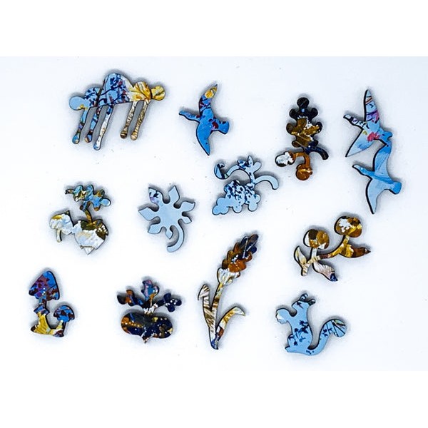 Hedgehog in Autumn (50 Piece Mini Autumn Wooden Jigsaw Puzzle) UK