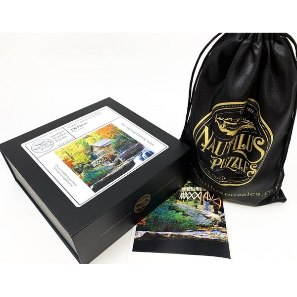 Glade Creek Grist Mill (190 Piece Wooden Jigsaw Puzzle) UK