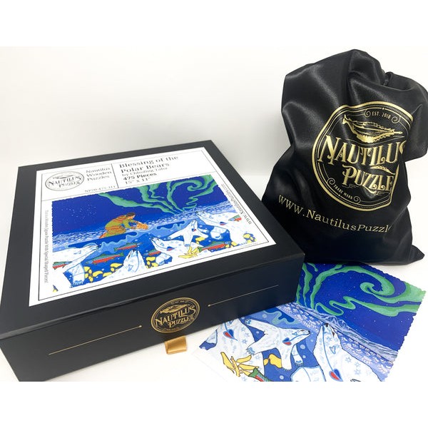 Blessing of the Polar Bears - 475 Piece Wooden Jigsaw Puzzle UK