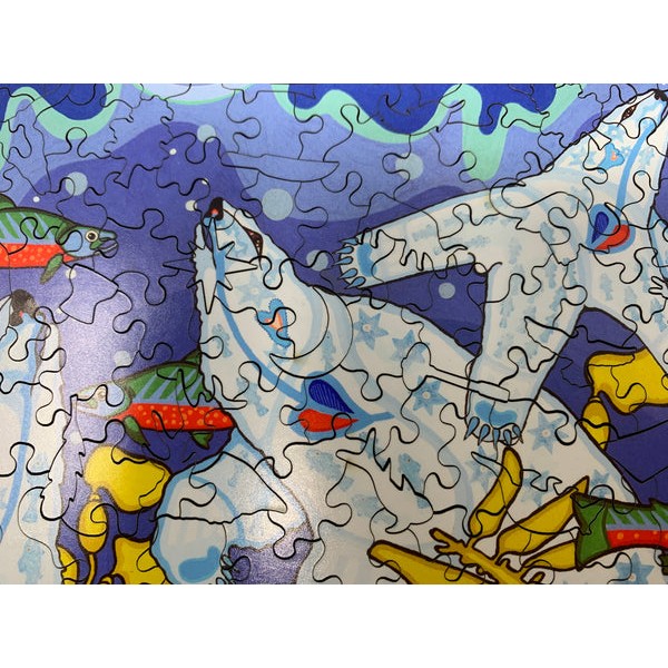 Blessing of the Polar Bears - 475 Piece Wooden Jigsaw Puzzle UK