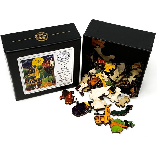 Trick or Treat (50 Piece Mini Halloween Wooden Jigsaw Puzzle) UK