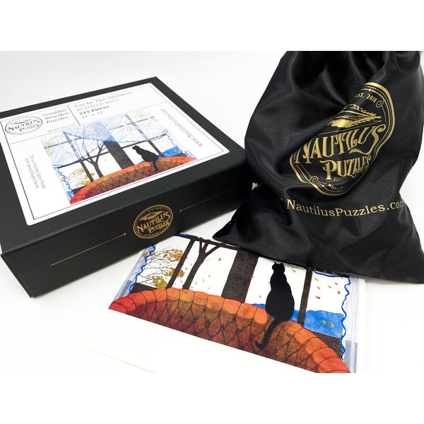 Cat in the Window - 215 Piece Cat Wooden Jigsaw Puzzle UK