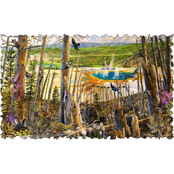 Yellowstone National Park (601 Piece Wooden Jigsaw Puzzle) UK