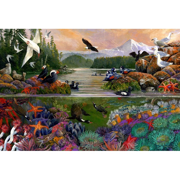 Two Sides of the Sea (501 Piece Wooden Jigsaw Puzzle) UK