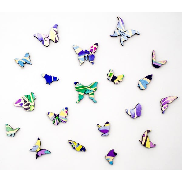 Mucha's Butterflies by Alphonse Mucha (143 Piece Wooden Jigsaw Puzzle) UK