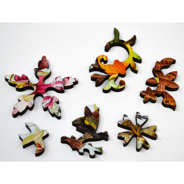 Birds & Orchids (47 Pieces) Mini Wooden Puzzle UK