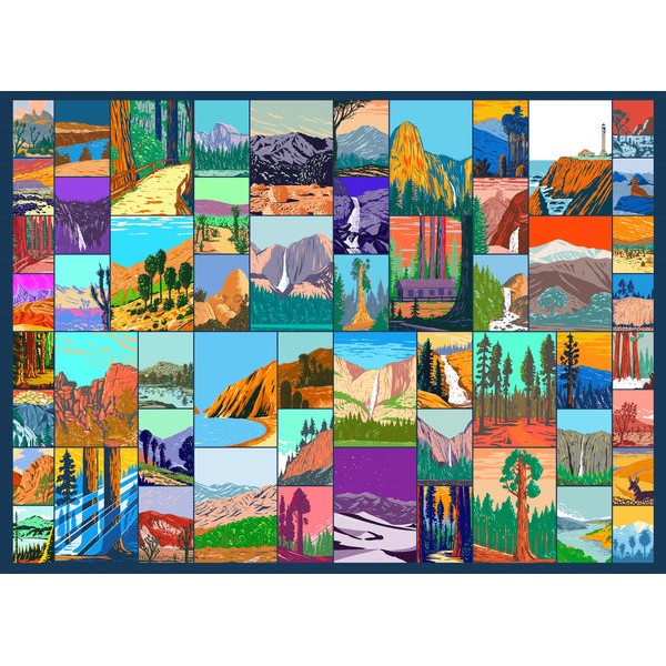 Natural Wonders of California - 505 Piece Wooden Jigsaw Puzzle UK