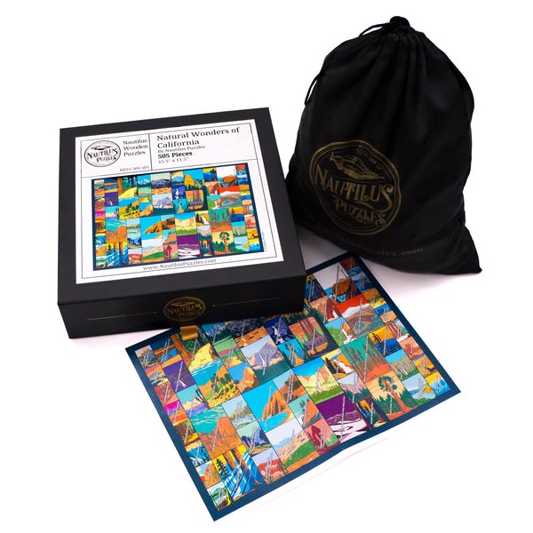 Natural Wonders of California - 505 Piece Wooden Jigsaw Puzzle UK