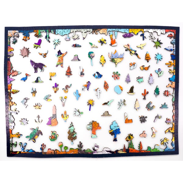 Natural Wonders of California - 505 Piece Wooden Jigsaw Puzzle UK