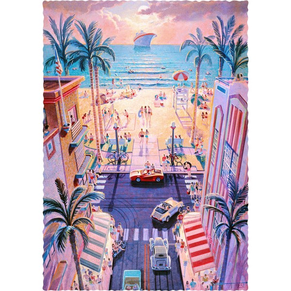 South Beach, Miami (480 Piece Wooden Jigsaw Puzzle) UK