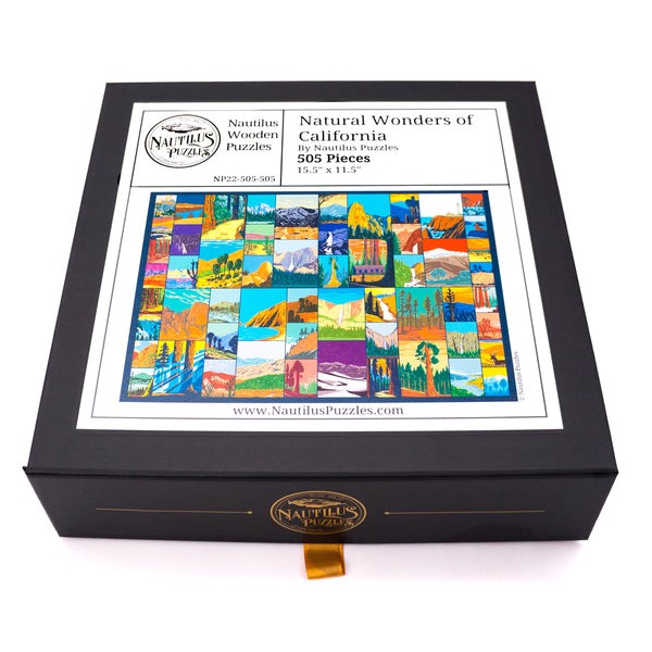 Natural Wonders of California - 505 Piece Wooden Jigsaw Puzzle UK