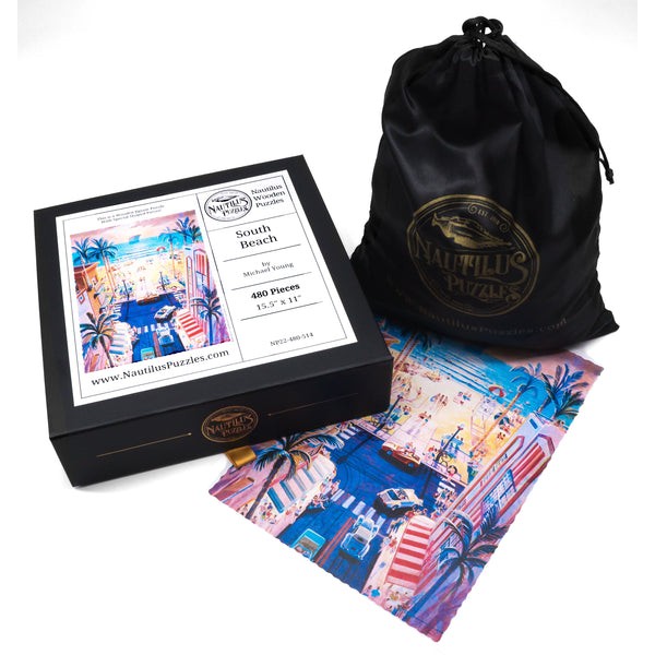 South Beach, Miami (480 Piece Wooden Jigsaw Puzzle) UK